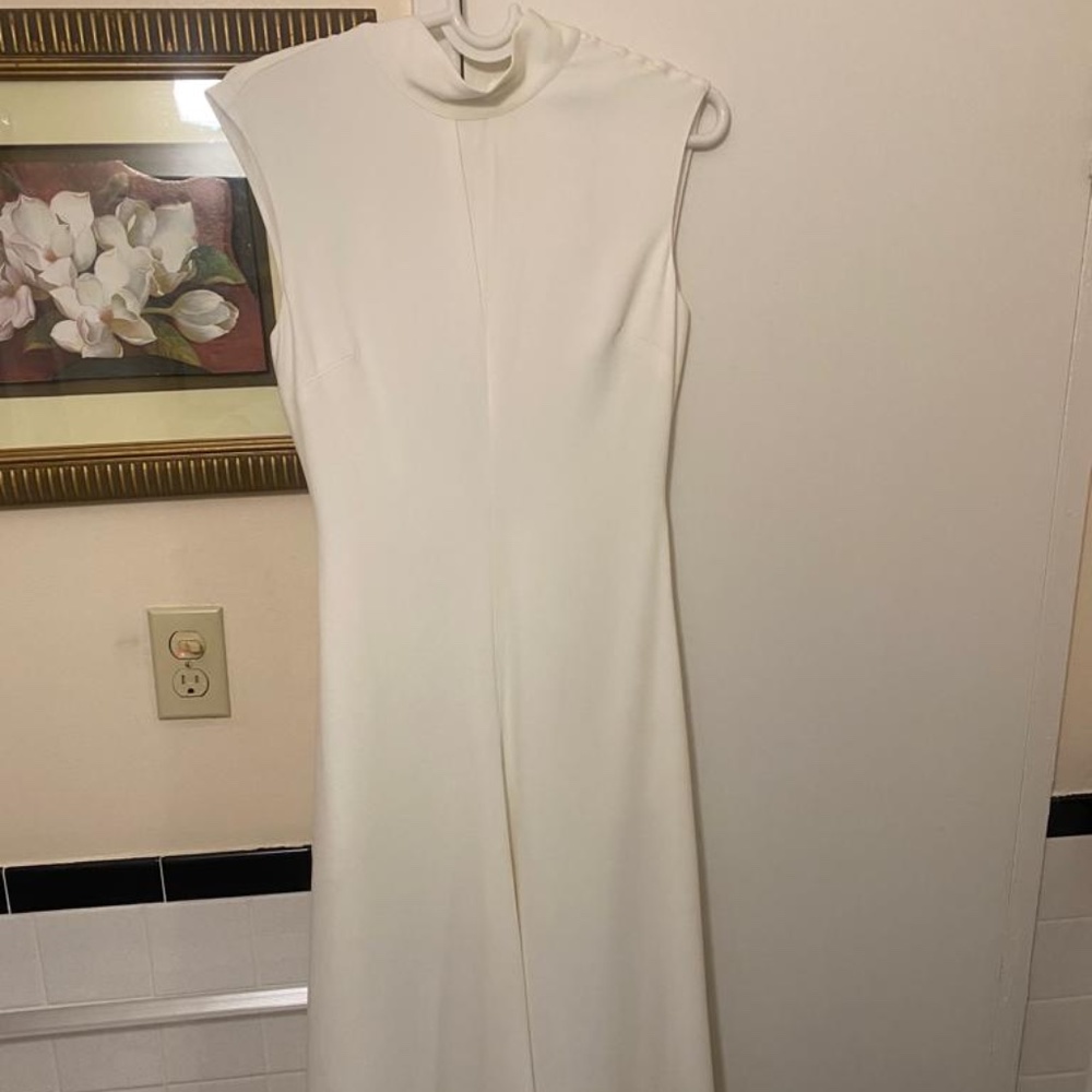 NWT REISS White Livvy Mock Neck Maxi Dress - UK 8/ US 4 - Picture 6 of 16